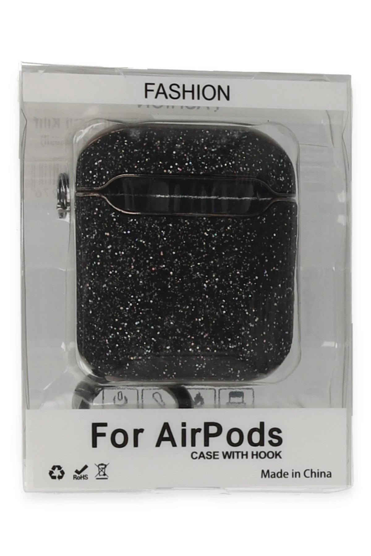 Mey İthalat® Airpods 2 (2.nesil) Spell Simli Kılıf - Siyah Mey İthalat® Airpods 2 (2.nesil) Spell Simli Kılıf - Siyah