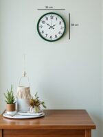 36 Cm Standart Yeşil Duvar Saati - Görsel 5