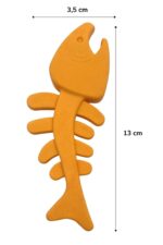 BUFFER® Balık Kemiği İskelet Şekilli Renkli Plastik Kedi Oyuncağı - Görsel 8