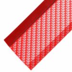 BUFFER® Kırmızı Renkli 2,5 Metre Araba Oto Ön Tampon Koruyucu Kauçuk Pratik Tampon Şerit Bant Döşeme - Görsel 3