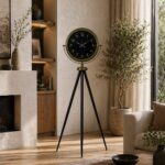 Retro Luxury Tripod Ayaklı Saat