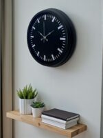 Black Baseline 40 Cm Metal Duvar Saati - Görsel 3