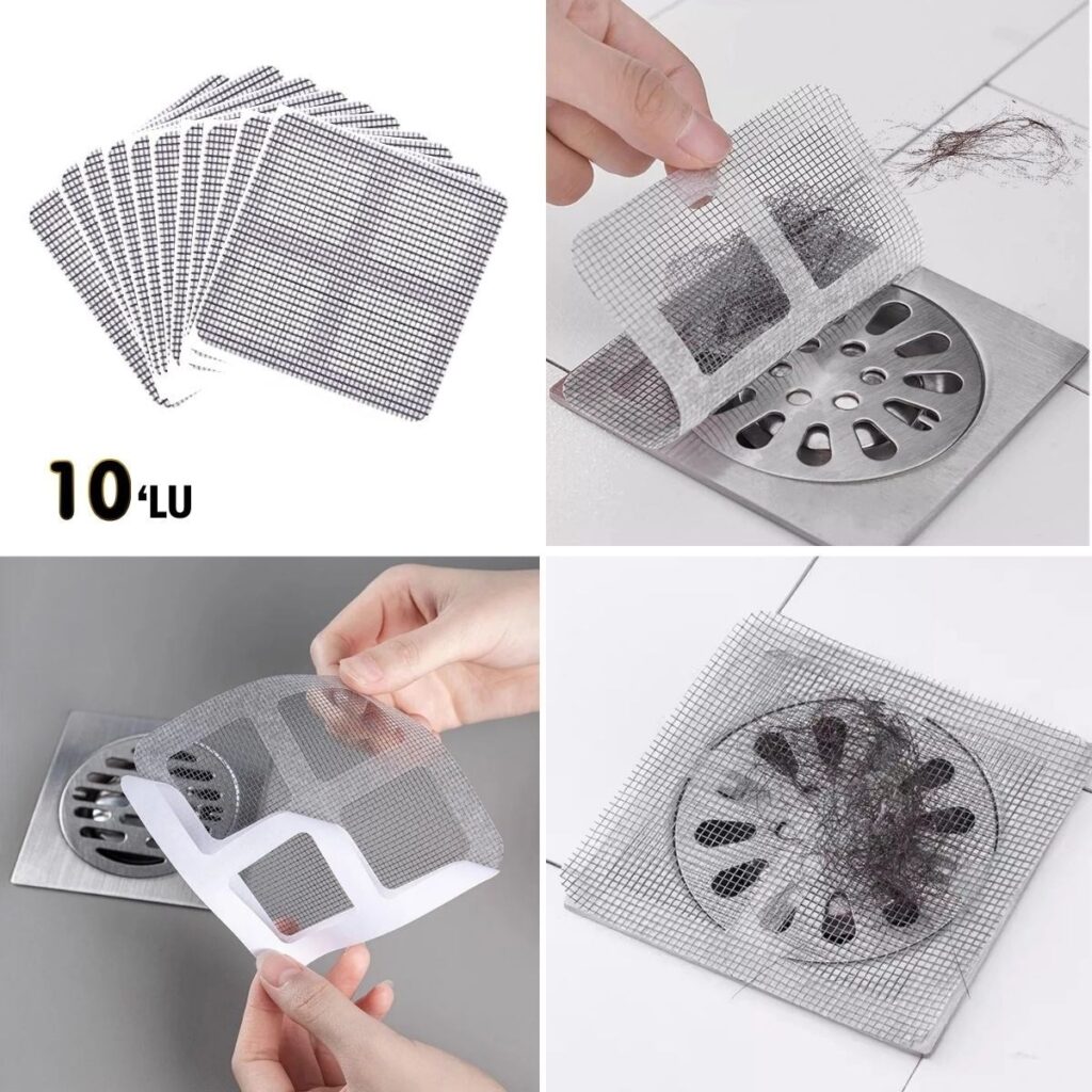 BUFFER® 10'lu Banyo ve Mutfak Lavabo Koku Önleyici ve Haşere Böcek Önleyici Gider Filtresi