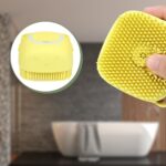 BUFFER® Yumuşak Silikon Malzemeli Esnek Jel Hazneli Masaj Fonksiyonlu Etkili Banyo Duş Kese Lifi - Görsel 5
