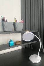 BUFFER® Dokunmatik 3 Farklı LED Işıklı Çalışma Masası Üstü Lamba - Görsel 8