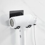 BUFFER® Fön Makine Askısı Siyah Yapışkanlı Fön Makine Tutucu - Görsel 2