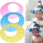 BUFFER® Ayarlanabilir Bebek Banyo Şapkası Pembe Küvet Şapkası Başlığı - Görsel 3