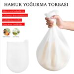 BUFFER® Orta Hamur Torbası Silikon Şeffaf Hamur Yoğurma Torbası Ekmek Makarna Mantı  Hamuru Kolay Yo - Görsel 3