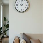 36 Cm Krem Modern Dekoratif Duvar Saati