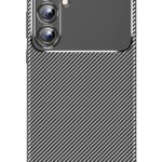 Mey İthalat®  Samsung Galaxy A15 4G Kılıf Auto Focus Karbon Kapak - Siyah