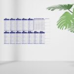 BUFFER® Statik Akıllı Kağıt Ingilizce Çarpım Tablosu 100x56 Cm - Görsel 2