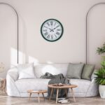 Yeşil 36 Cm Modern Şık Duvar Saati