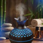 Premium Ahşap Desenli Ultrasonik Aromaterapi Difüzör & Hava Nemlendirici