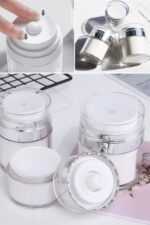 BUFFER® Hava Pompalı Doldurulabilir Vakumlu Krem,Fondoten Sıvı Kozmetik Ürün Şişesi - Görsel 7