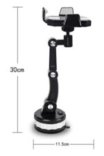 BUFFER® Jel Vantuzlu Cama Takılabilen Güçlü 360 Derece Dönebilen Ayarlanabilir Araç Içi Vantuzlu Telefon Tutucu - Görsel 7
