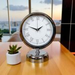Sılver Classic Aura 25 x 20 Cm Metal Krom Masa Saati