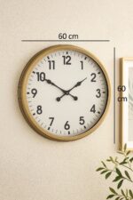 60 cm Eskitme Metal Standart Duvar Saati - Görsel 4
