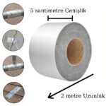 BUFFER® 2 Mt Yüksek Sıcaklık Dayanan Su Geçirmez Çatı  Duvar Çatlak Onarıcı Yapışkan Bant Folyo 5 Cm - Görsel 5