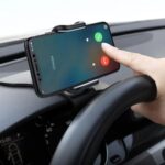 BUFFER® Araç İçi Konsola Takılan Döner Başlıklı Telefon Kıskacı Telefon Tutucu - Görsel 2