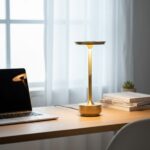 BUFFER® Eskitme Gold Kasa Dokunmatik Şarjlı Masa Lambası – 3 Renk Işık Modlu, LED Aydınlatmalı, Modern & Dekoratif Abajur - Görsel 5
