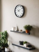 36 Cm Gri Sade Dekoratif Duvar Saati - Görsel 3