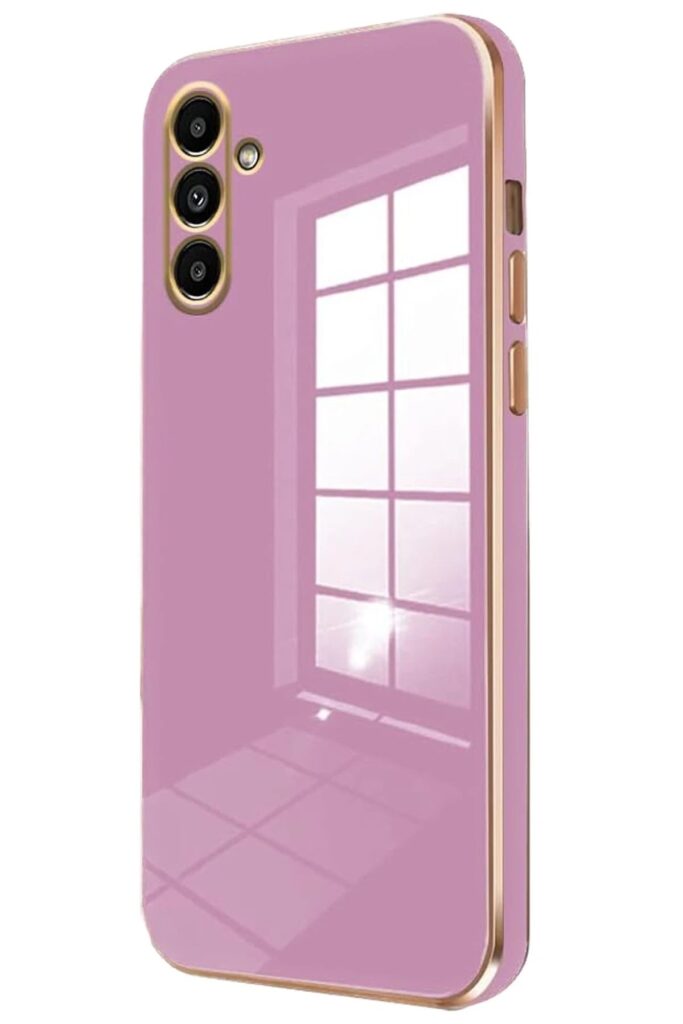 Mey İthalat®  Samsung Galaxy A55 5G Kılıf Volet Silikon - Mor