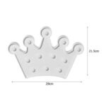 BUFFER® 3D Dekoratif Pilli Kraliçe Tacı Model Led Masa ve Gece Lambası - Görsel 3