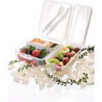 BUFFER® Takeaway Ergonomik Asorti Çatal Bıçaklı Pratik Yoğurt Saklama Kabı - Görsel 2