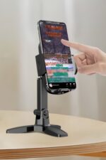 BUFFER® Masaüstü Telefon Standı 360 Derece Dönebilen Başlıklı Ayaklı Telefon Tripodu - Görsel 6