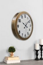 36 cm Eskitme Metal Standart Duvar Saati - Görsel 2