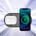 BUFFER® 2si 1arada Kablosuz Saat,Kulaklık ve Telefon Hızlı Şarj Etme Aparatı - Görsel 5
