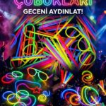 100 Adet Fosforlu Glow Stick Parti Seti | Bileklik