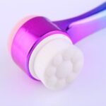 BUFFER® Çift İşlevli Renkli Cilt Yüz Temizleme Fırçası Peeling Masaj Etkili Gözenek Temizleyici Alet - Görsel 8