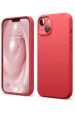 Mey İthalat®  iPhone 14 Kılıf First Silikon - Kırmızı