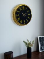 Noble Gold Black 40 Cm Metal Duvar Saati - Görsel 2