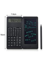 BUFFER® Silinebilir LCD Yazı Tabletli,Kalemli Katlanabilir Bilimsel Hesap Makinesi - Görsel 8