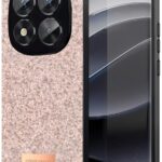 Mey İthalat®   Redmi Note 14 Pro 5G Bright Simli Kapak - Pembe