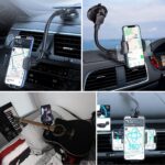BUFFER® Ayarlanabilir Vakum Kilitli Cam Ve Torpidoya Takılabilen Telefon Tutucu - Görsel 3