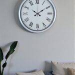 White Prime Roma Rakamlı 40 Cm Metal Duvar Saati