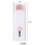 BUFFER® Çok Fonksiyonlu KLAVYE TV Bilgisayar Ekranı Kulaklık Fırçalı Spreyli Elektronik Temizlik Seti  Pembe - Görsel 6