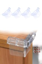 BUFFER® 4 Adet Kendiliğinden 3M Yapışkanlı Yumuşak ve Esnek Yapıda Sehpa,Masa,Dolap Köşe Koruyucu Aparat - Görsel 4