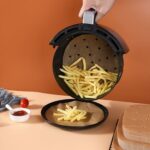 BUFFER® 50 Adet Air Fryer Pişirme Kağıdı Tek Kullanımlık Gıda Pişirme Kağıdı Delikli Yuvarlak Model - Görsel 2
