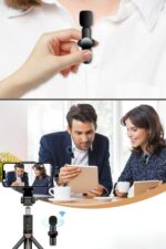 BUFFER® Type C Uyumlu İphone Dönüştürücülü Kablosuz Yaka Mikrofonu Android ve İphone Uyumlu Mini Mikrofon - Görsel 7