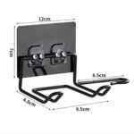 BUFFER® Fön Makine Askısı Siyah Yapışkanlı Fön Makine Tutucu - Görsel 3