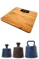 BUFFER® Techfit Bambu Banyo Baskülü Yüksek Hassasiyetli Darbelere Dijital Dayanıklı Terazi Tf 1065 M - Görsel 6
