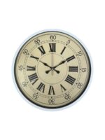 36 Cm Beyaz Retro Dekoratif Duvar Saati - Görsel 4