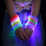 Mey İthalat® Sarı Led Işıklı Baskı Yapılabilen Pilli Bileklik Bilezik 1,5 cm Genişlik - Görsel 5