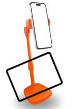 BUFFER® Masa Üstü Tablet ve Telefon Tutucu Plastik Aparat Turuncu Telefon Standı - Görsel 7