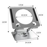 BUFFER® 360 Derece Dönebilen Yükseltilmiş Masaüstü Ayarlanabilir  Metal Tablet Standı - Görsel 5