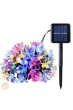 Solar 30 Ledli Çiçekli RGB Bahçe Aydınlatma Dekorasyon Güneş Enerjili - Görsel 2